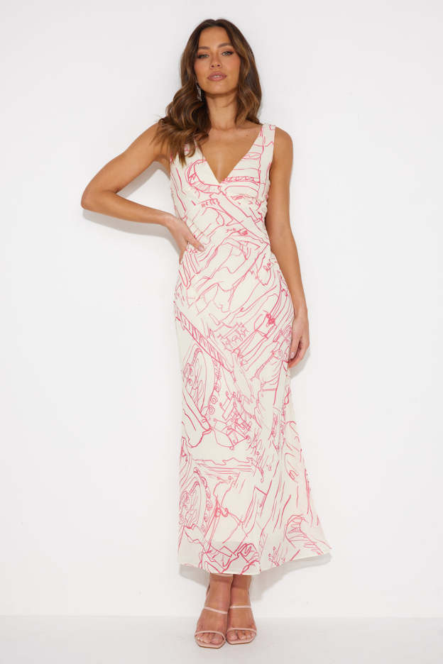 Dancing Pictures Maxi Dress White