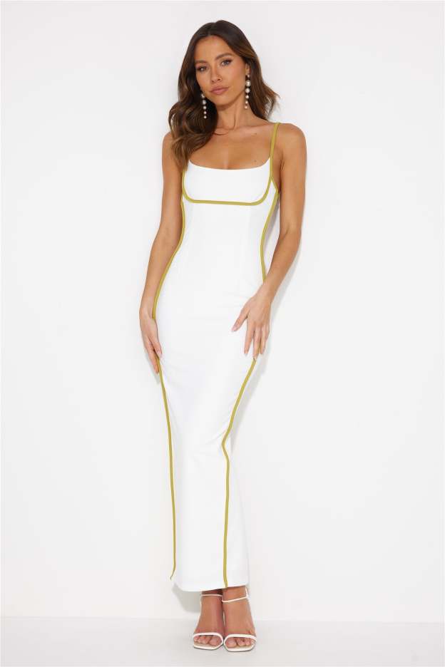Back To Staples Maxi Dress White