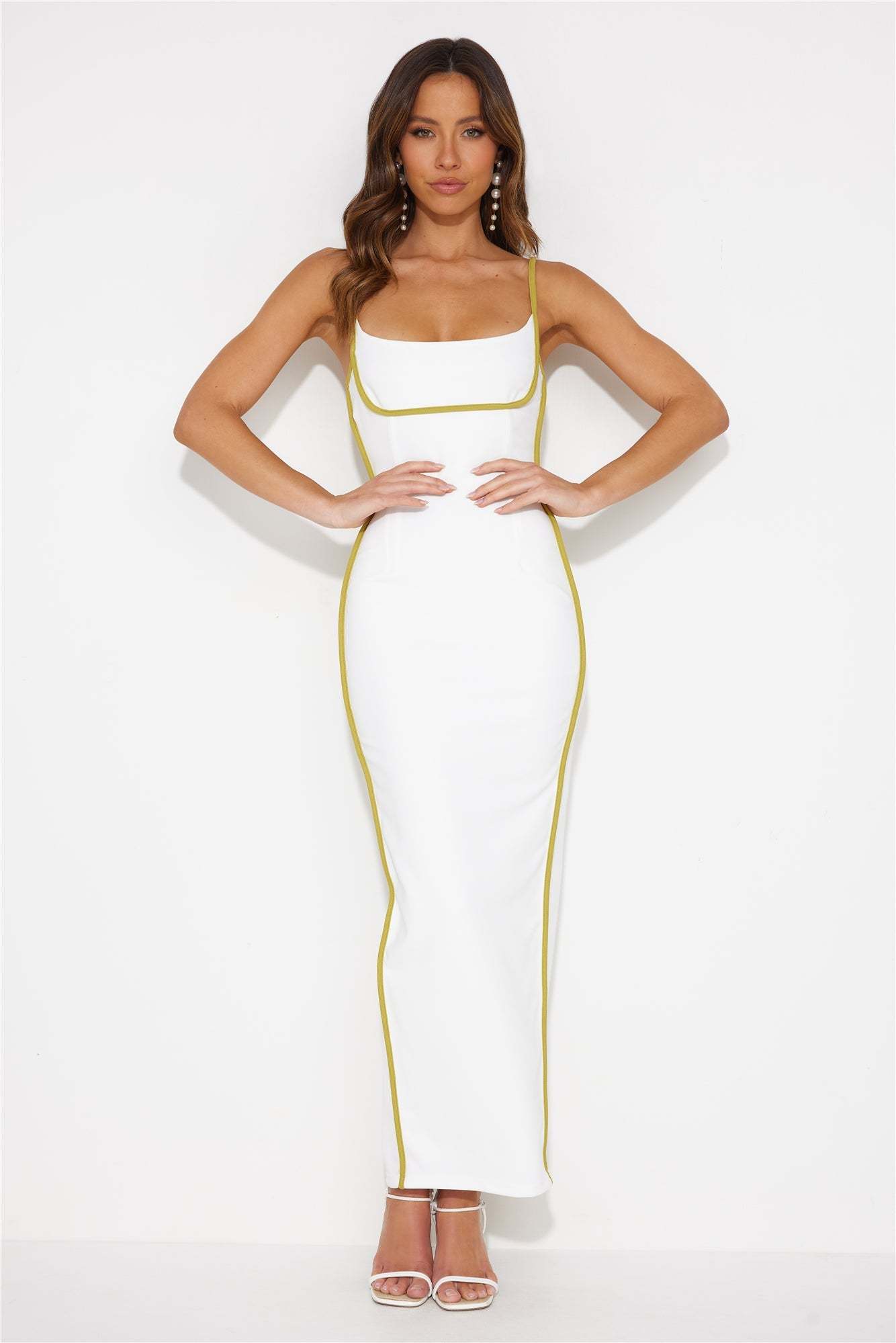 Back To Staples Maxi Dress White