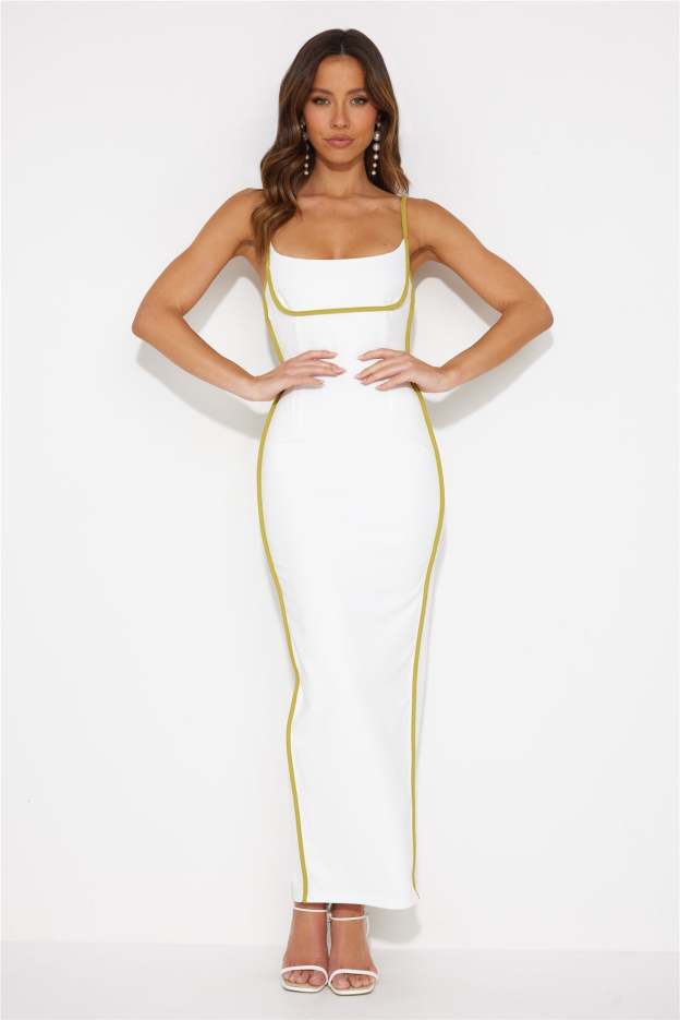 Back To Staples Maxi Dress White