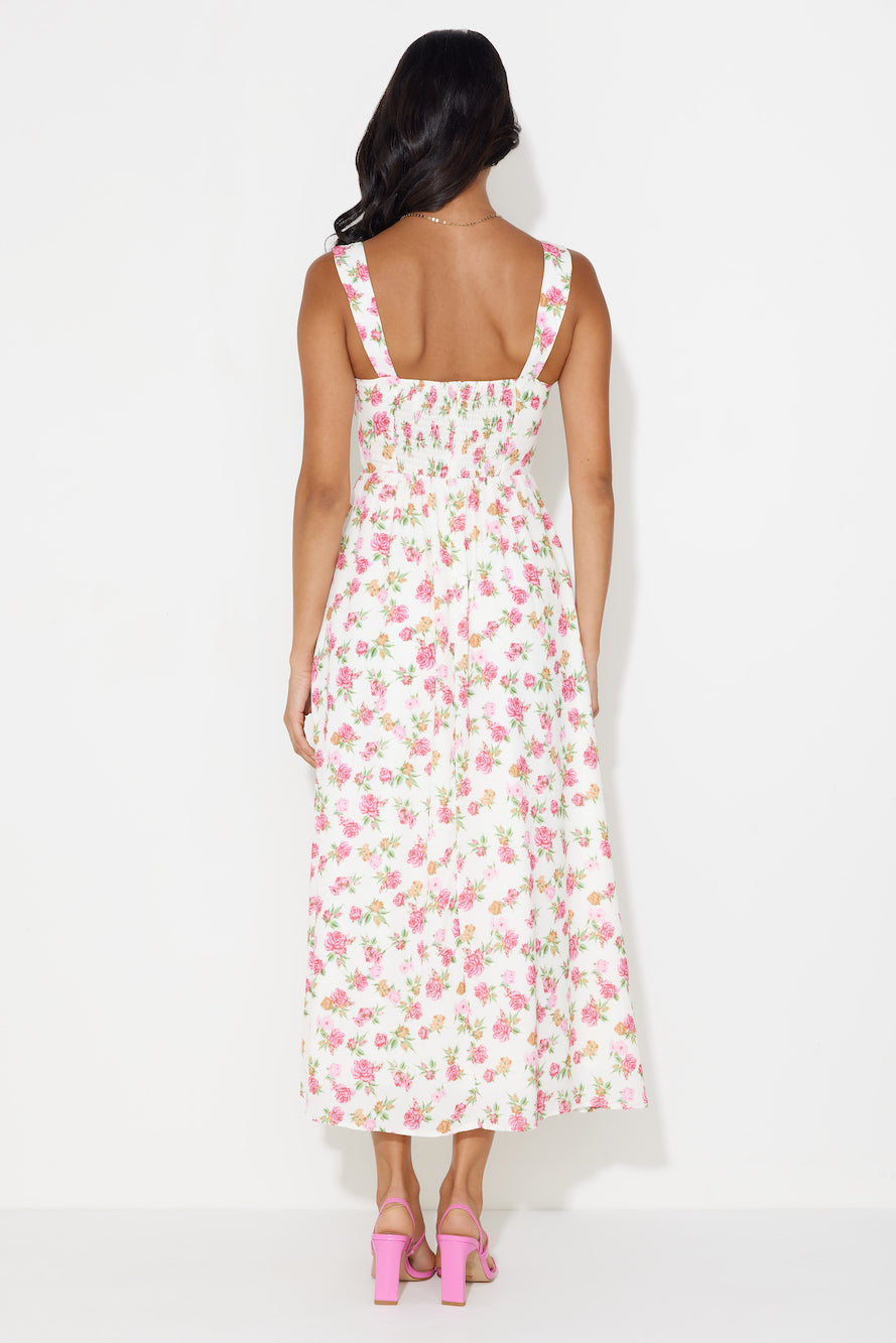 Cupcakes For You Midi Dress White