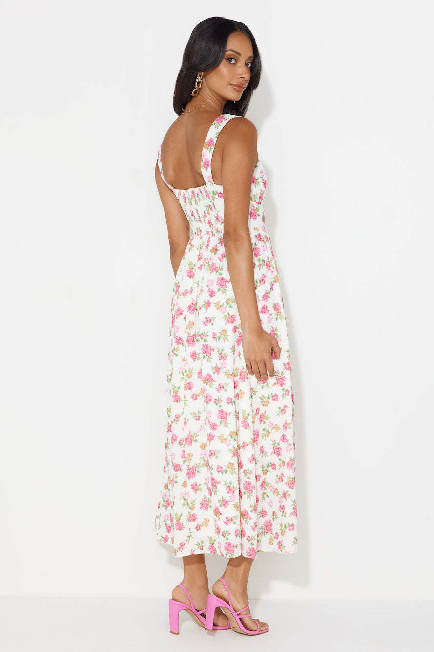 Cupcakes For You Midi Dress White