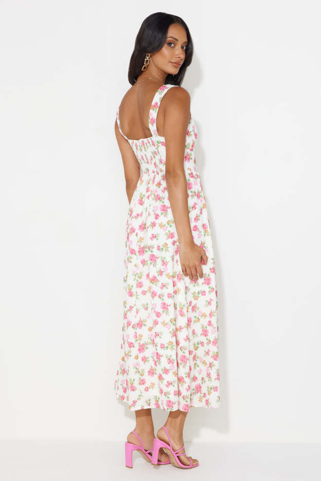 Cupcakes For You Midi Dress White