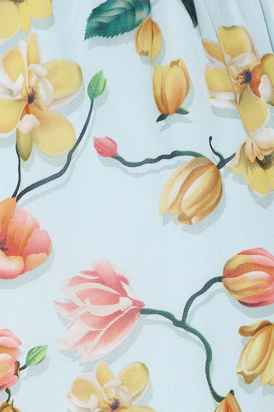 Blooming Field Mini Dress Blue