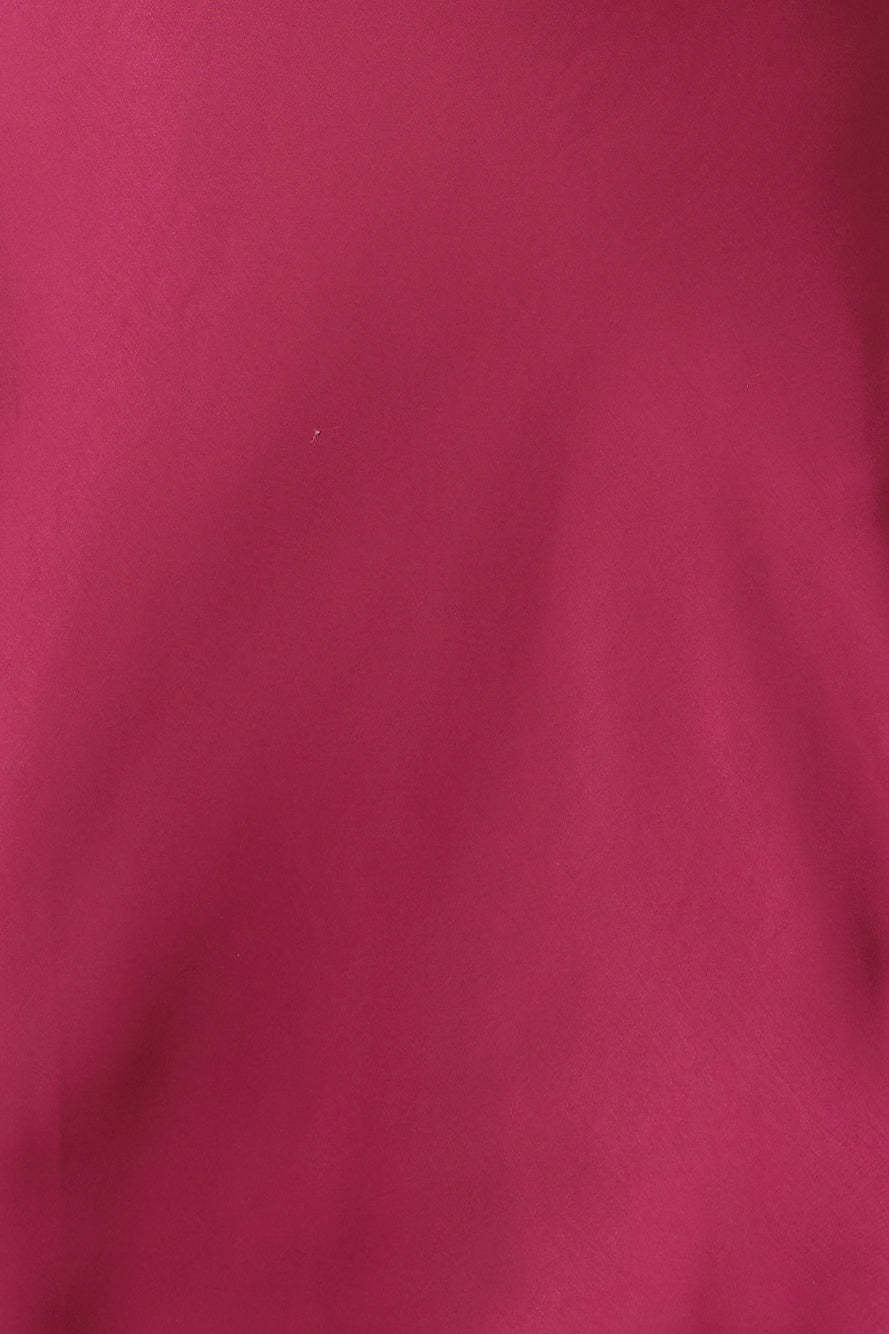 Accepting You Satin Midi Dress Plum