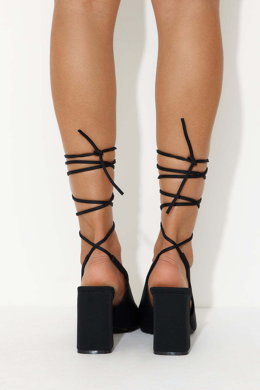 BILLINI Winifred Heels Black Neoprene
