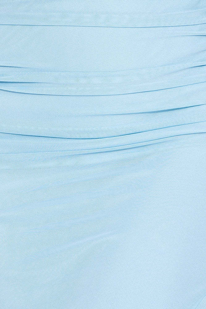 Be Your Love Mesh Midi Skirt Blue