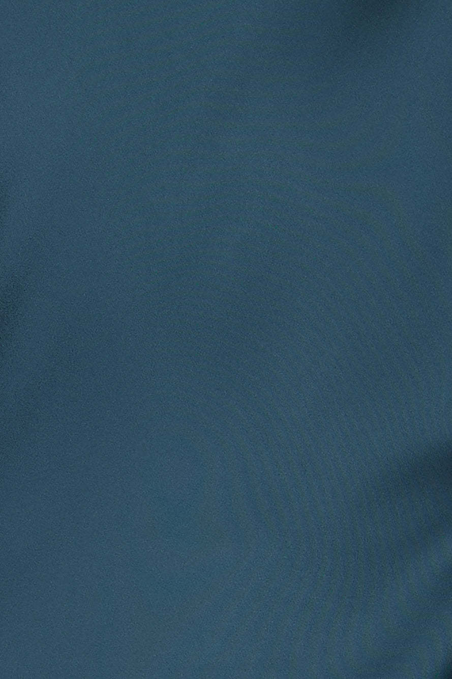 Crystal Glass Satin Maxi Dress Teal