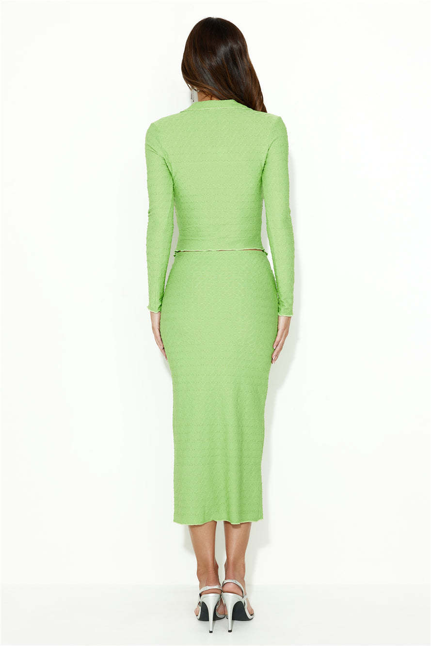 Be Sleek Midi Skirt Green