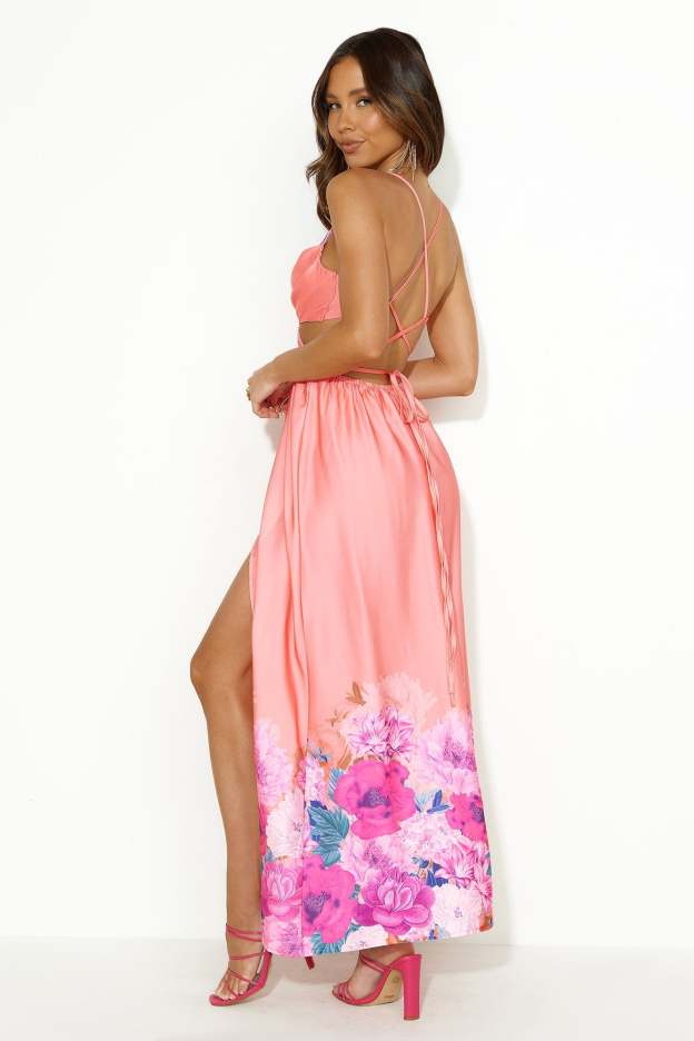 All For Fun Maxi Dress Pink