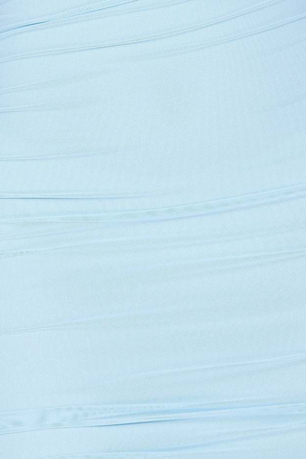 Beauty In Motion Mesh Mini Dress Blue