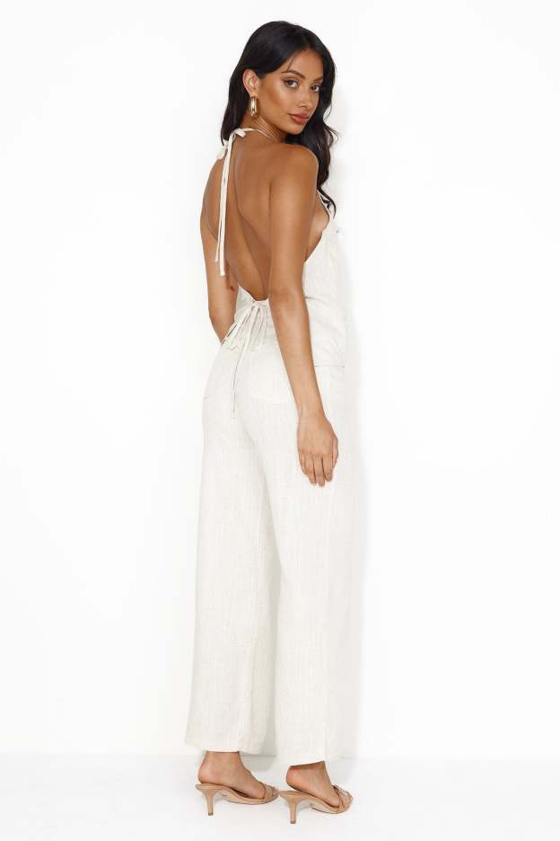Country Retreat Linen Blend Pants Natural