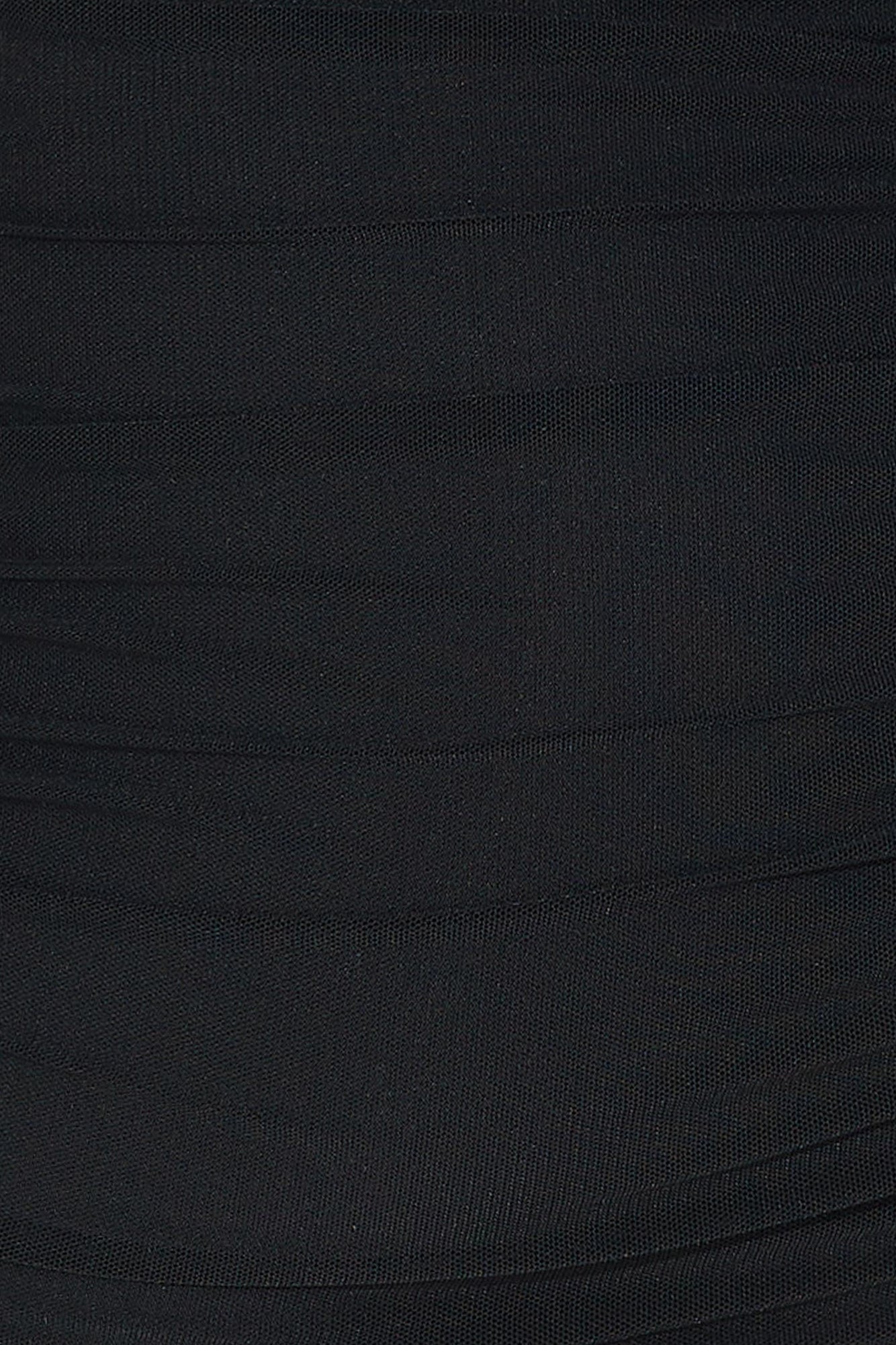 Darcy Doll Off Shoulder Mesh Mini Dress Black
