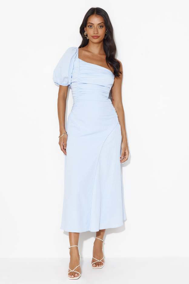 Blueberry Delight Midi Dress Blue