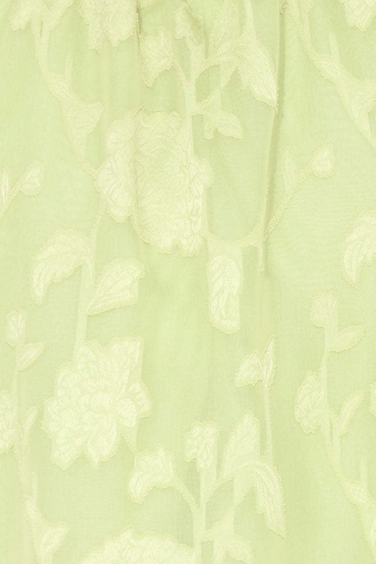 Dainty Long Sleeve Mini Dress Green