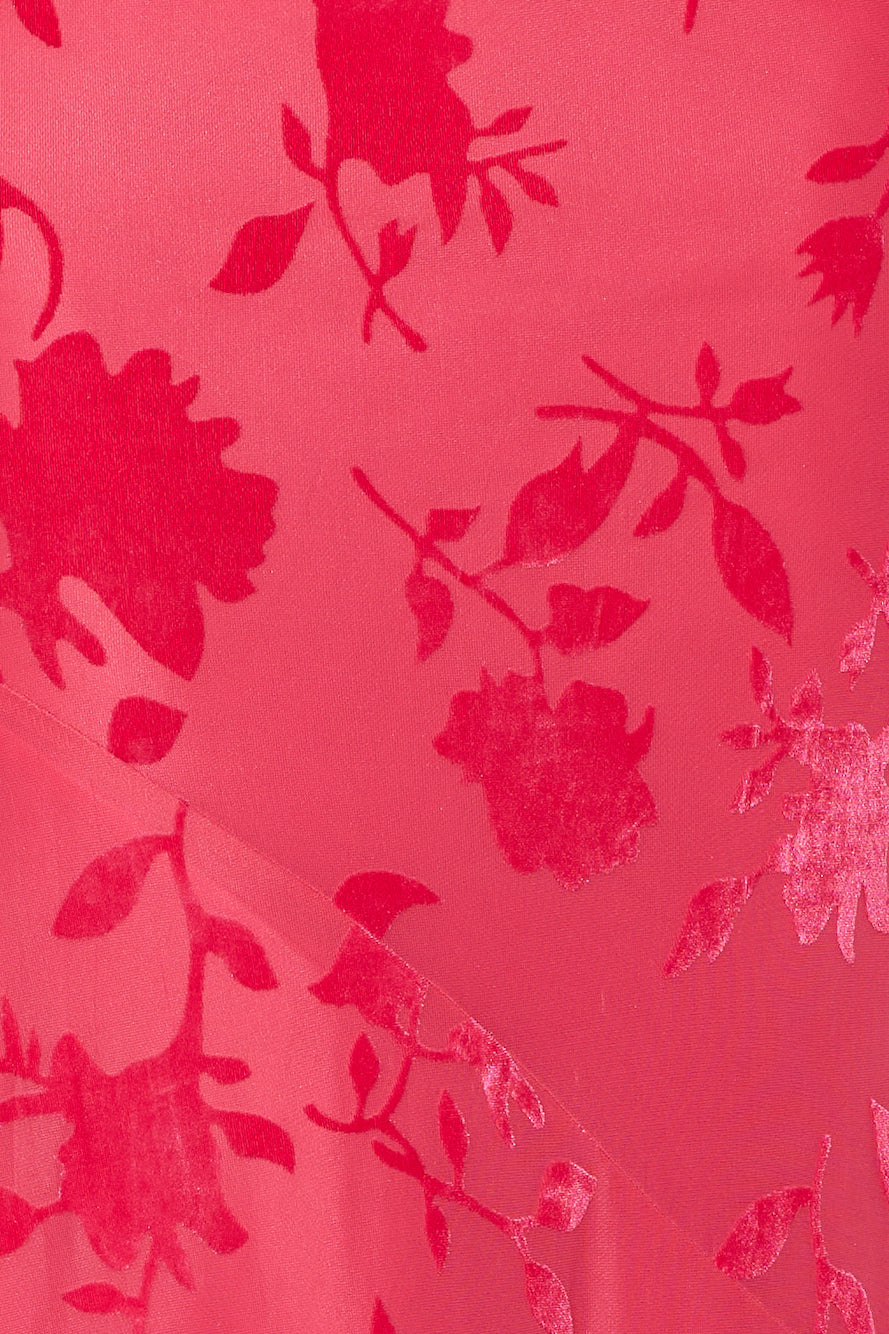 Shallow Love Halter Maxi Dress Pink