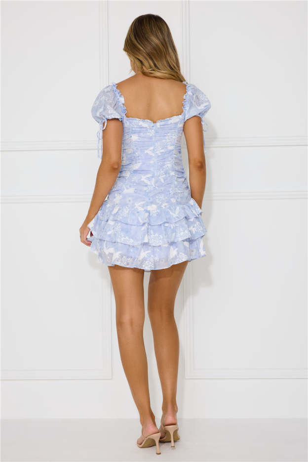 Coastal Calm Mini Dress Blue