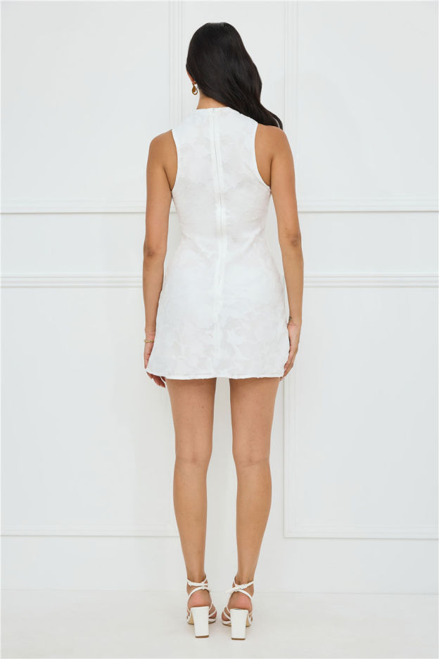 Darling Delight Mini Dress White