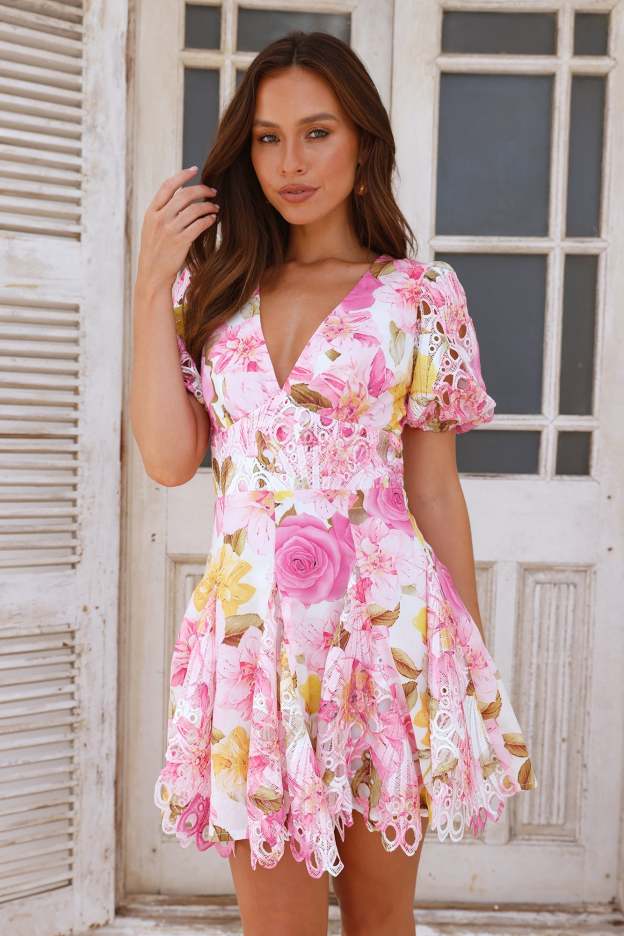 Day Of Love Mini Dress Pink