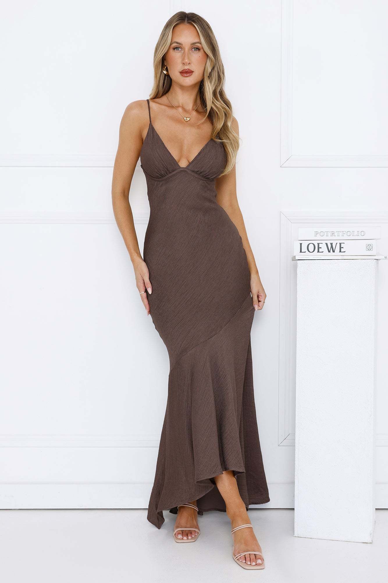 Live Action Maxi Dress Brown