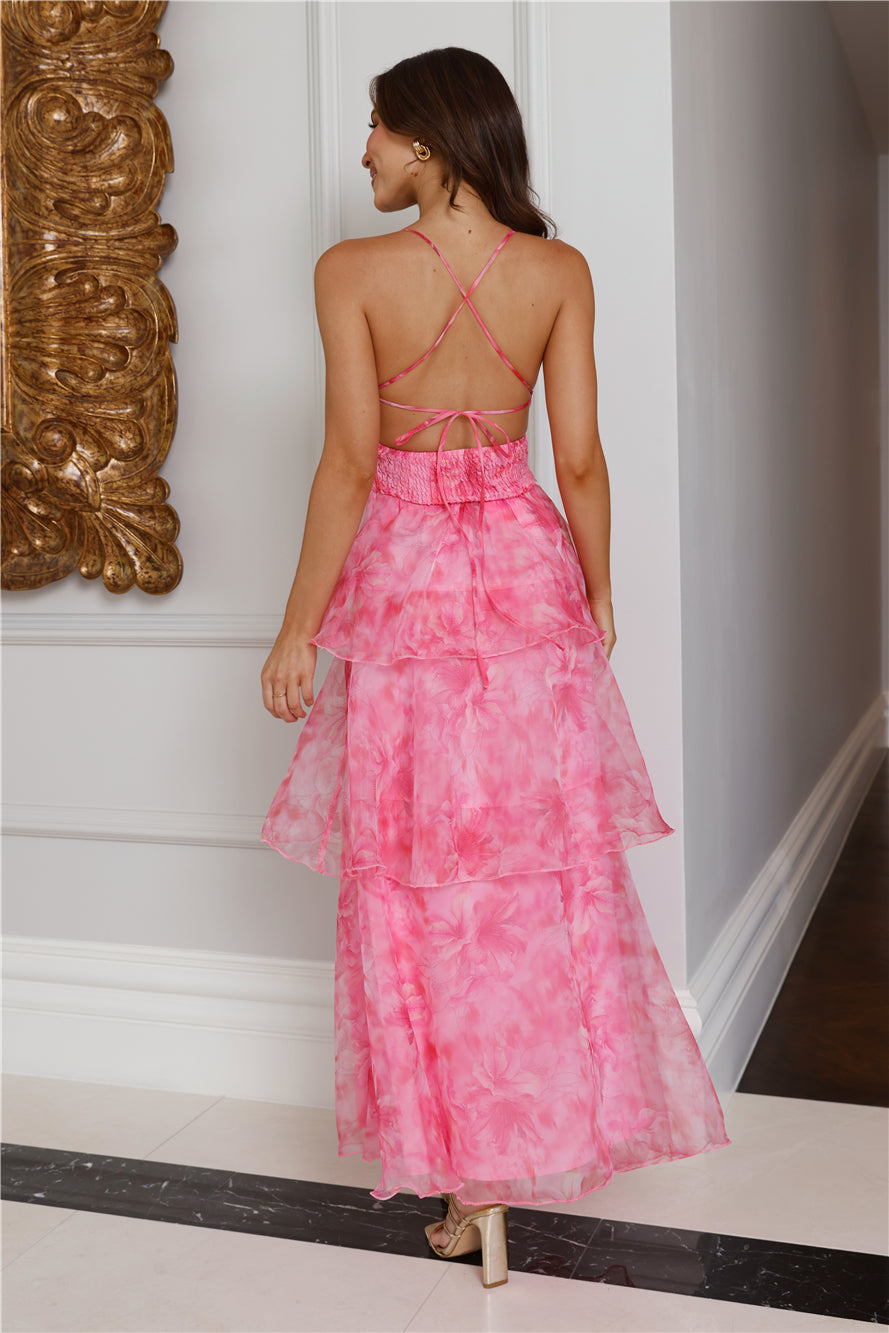 About Her Beauty Maxi Dress Pink