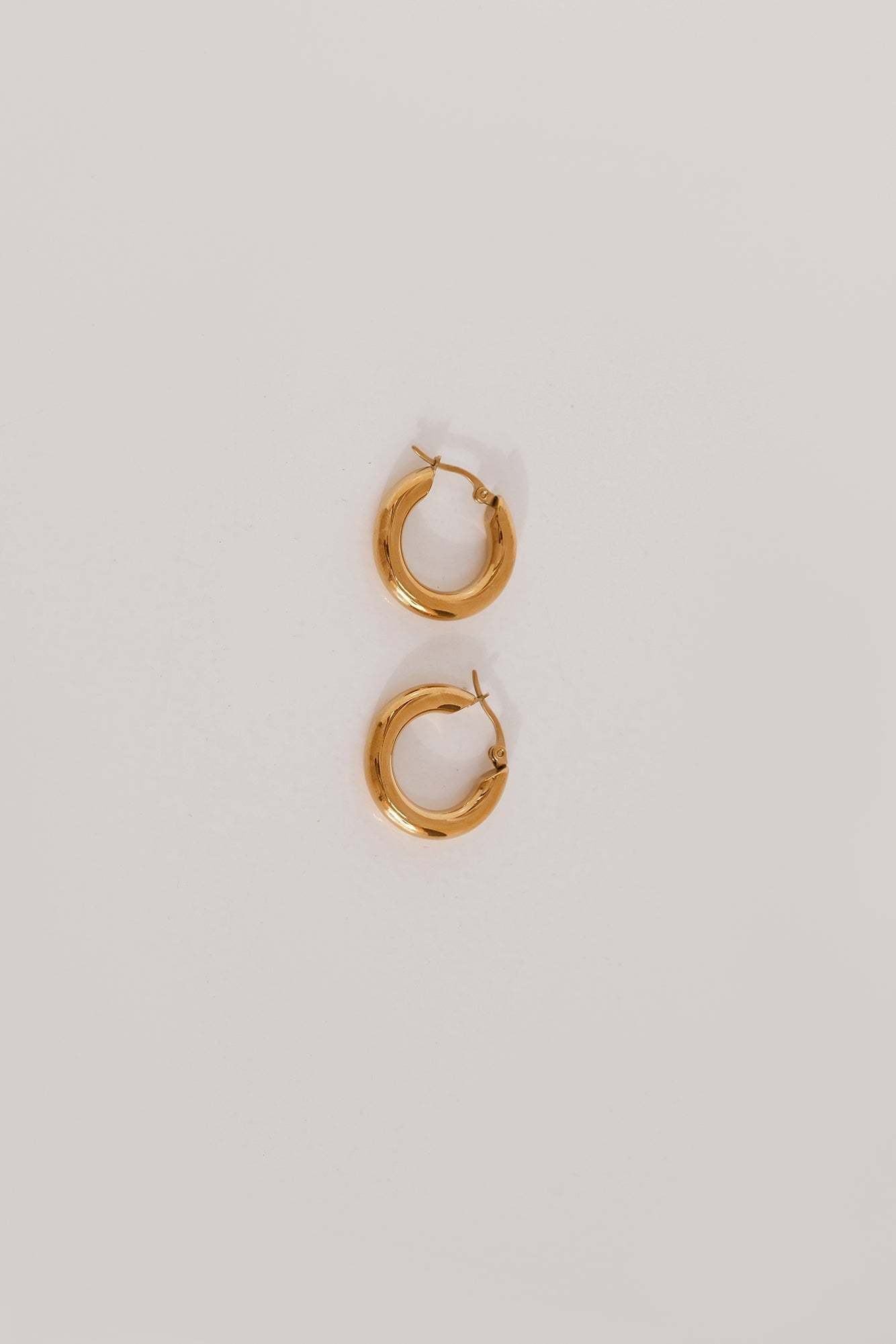 18k Gold Plated Power To Her Hoop Earrings Gold
