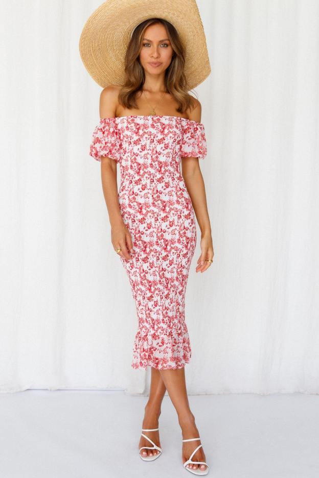 Blessings Midi Dress Pink | Hello Molly USA
