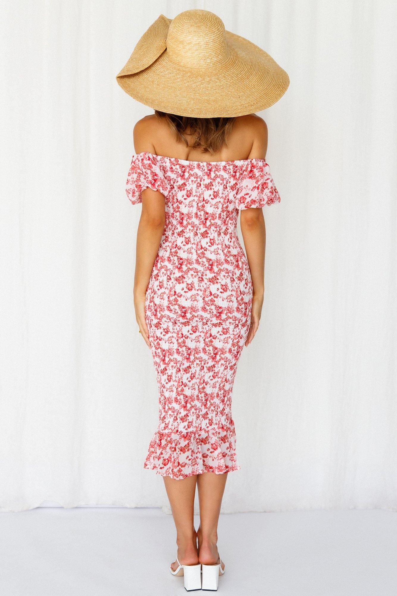 Blessings Midi Dress Pink