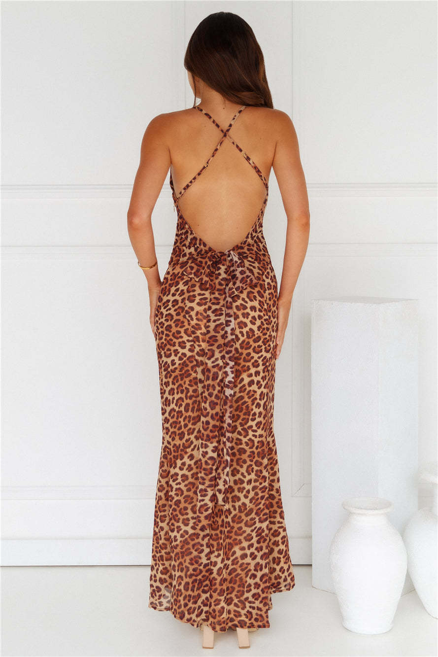 Albion Maxi Dress Leopard