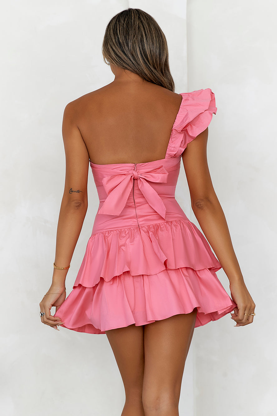 HELLO MOLLY Ruffled Out Dress Pink