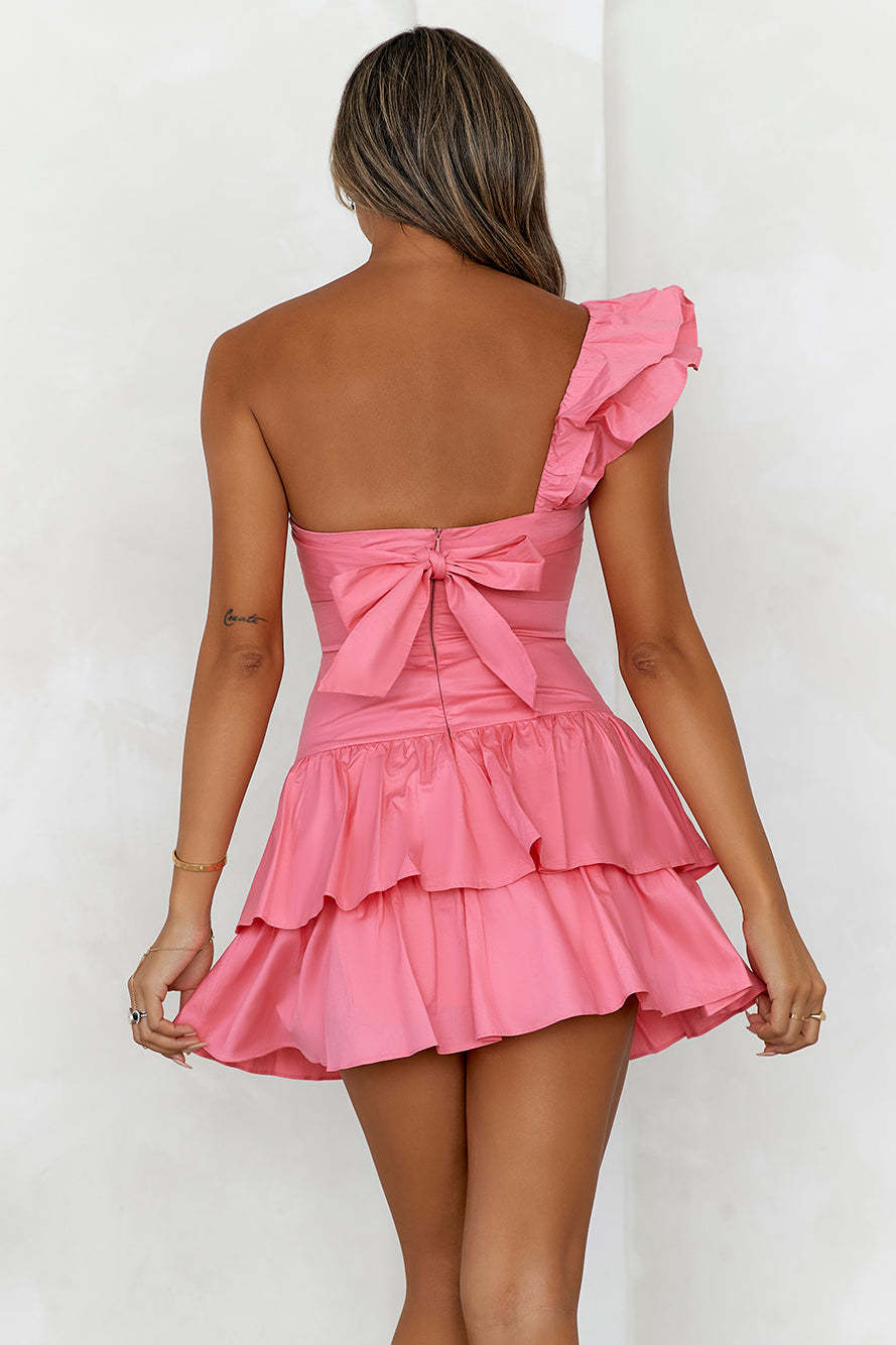 HELLO MOLLY Ruffled Out Dress Pink