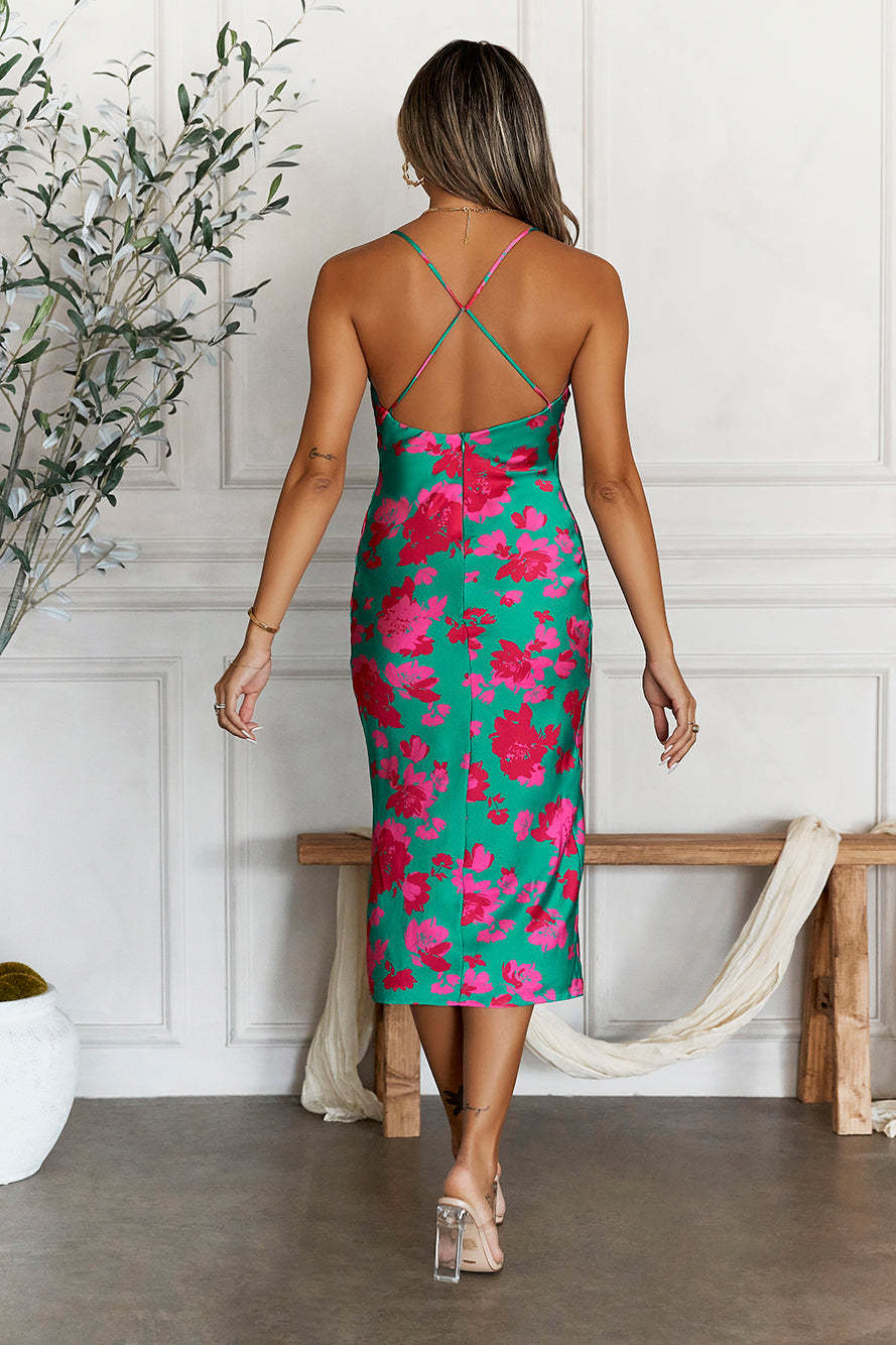 Daylight Adventures Midi Dress Green