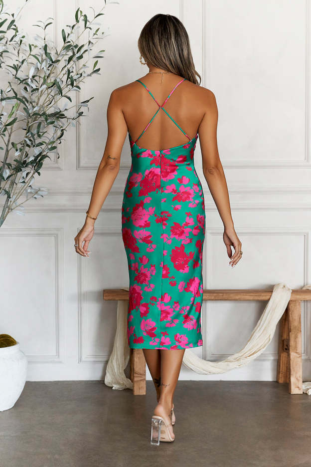 Daylight Adventures Midi Dress Green