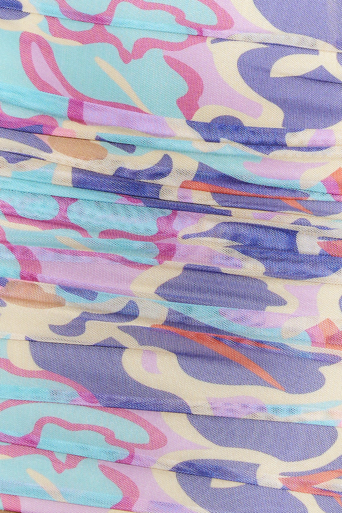 Candyland Mesh Mini Dress Blue