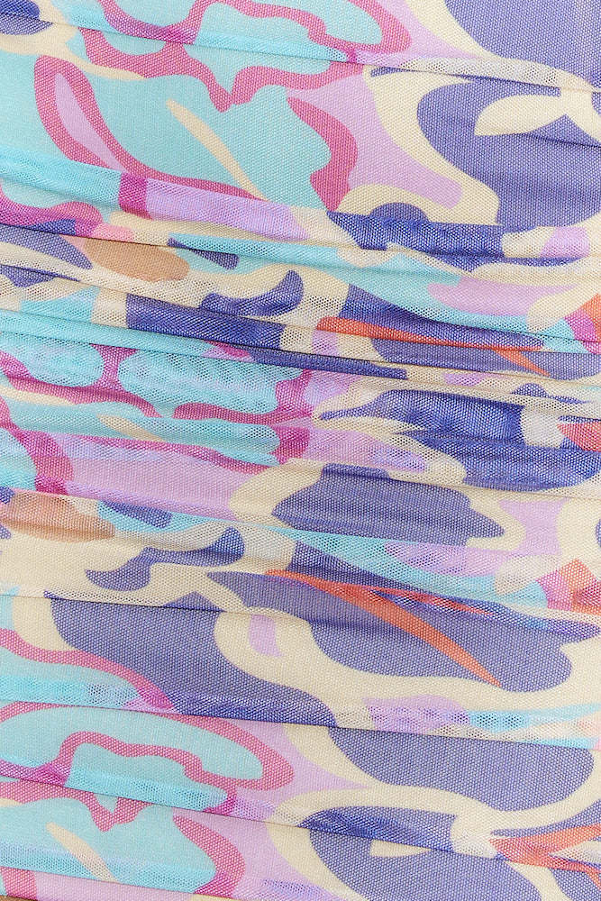 Candyland Mesh Mini Dress Blue