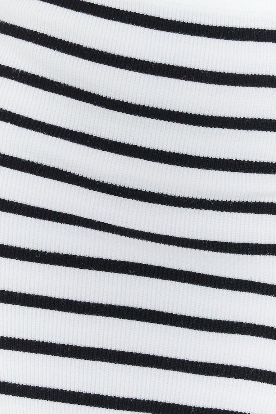 Set On You Knitted Midi Skirt White