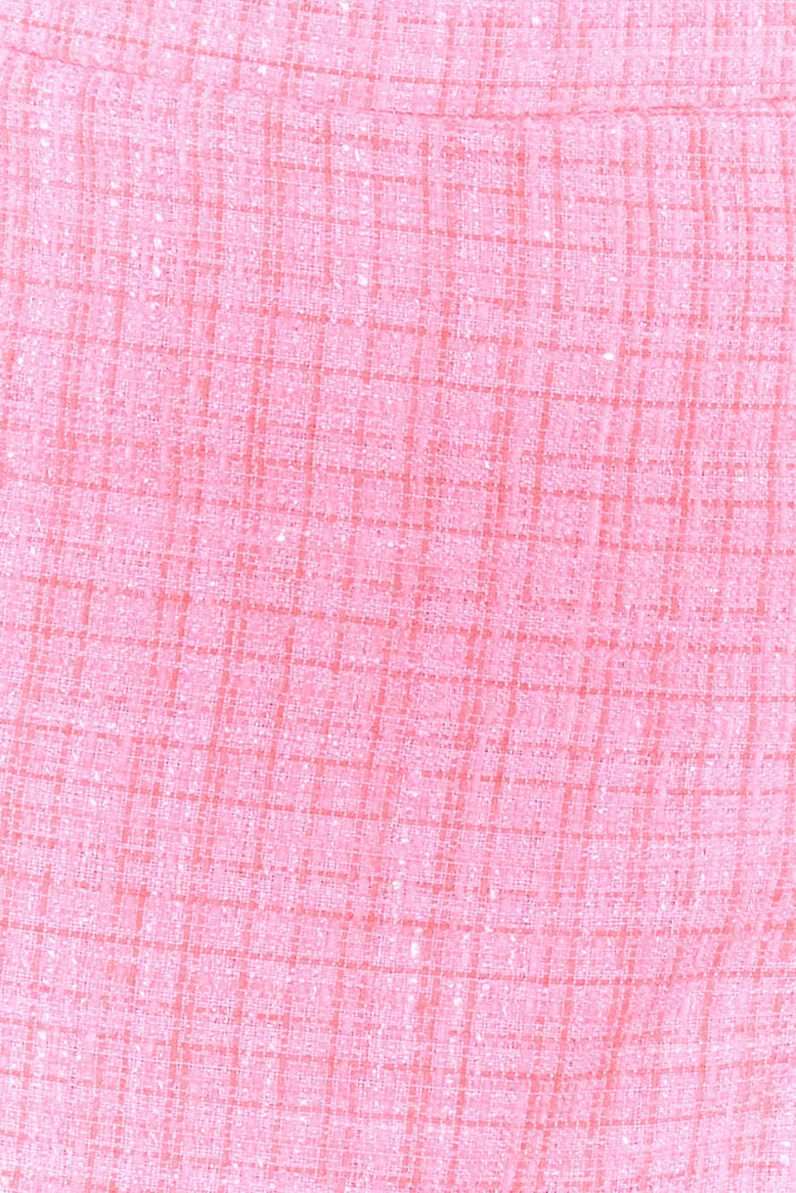 Classic Tweed Skort Pink
