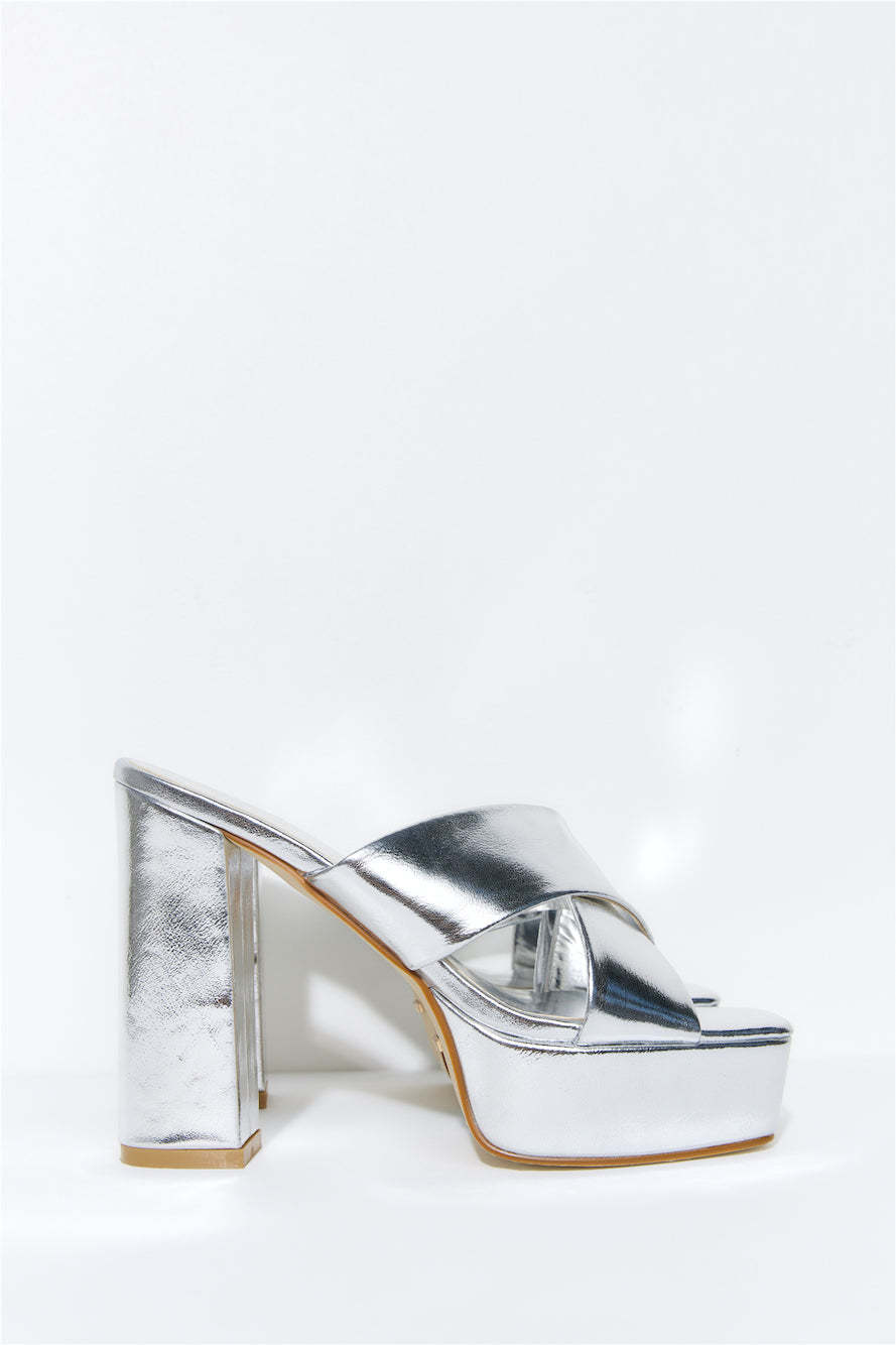 BILLINI Madeleine Heels Silver Metallic