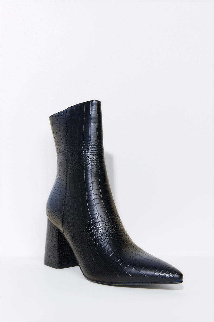 BILLINI Penley Boots Black Croc