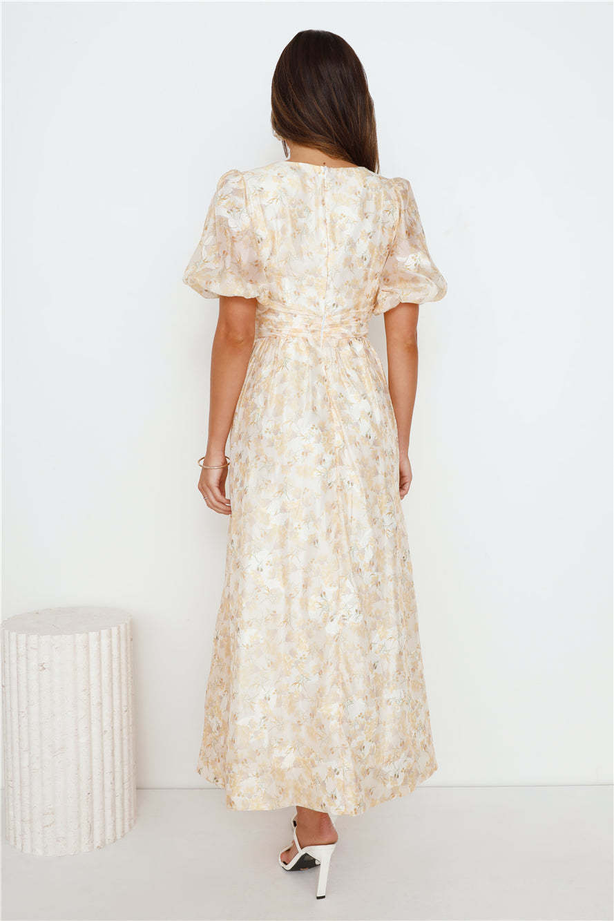 Dancing Delicates Maxi Dress Yellow