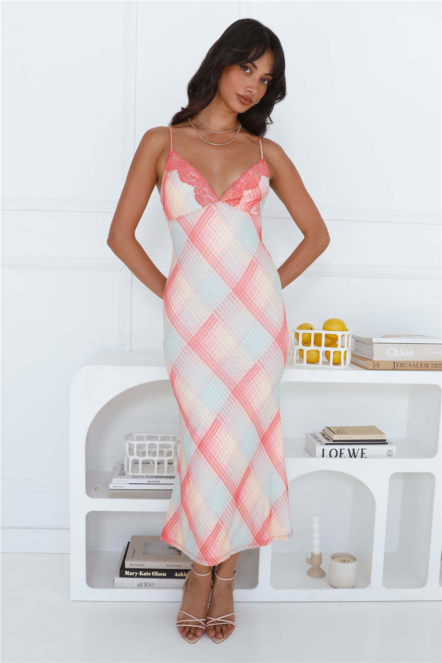 Catch This Mesh Maxi Dress Print