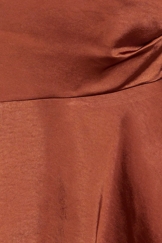 Caught My Attention Mini Dress Brown