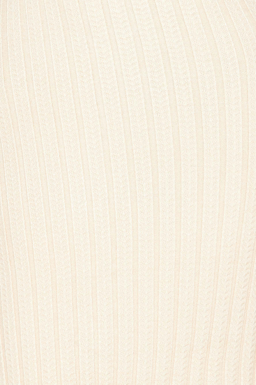Wheat Fields Knitted Maxi Dress Beige