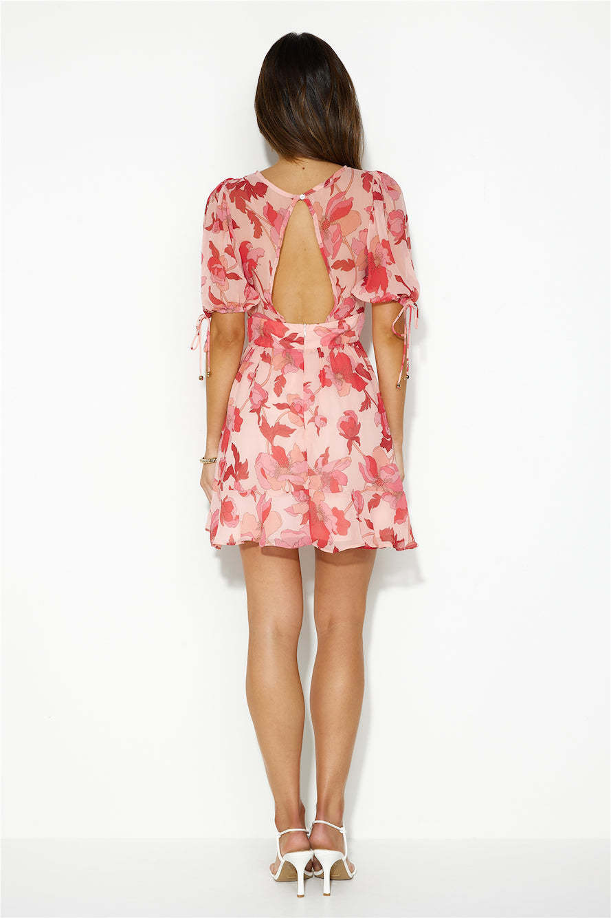Beach Hopping Mini Dress Pink