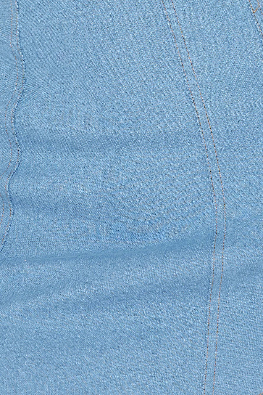 Cowgirl Things Mini Skirt Light Denim
