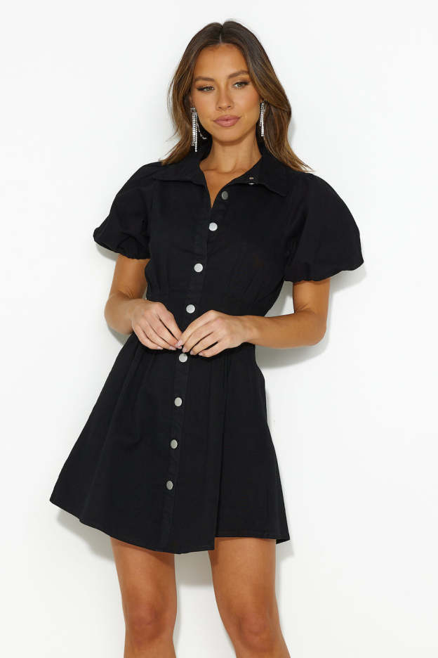 Day Date Mini Dress Black