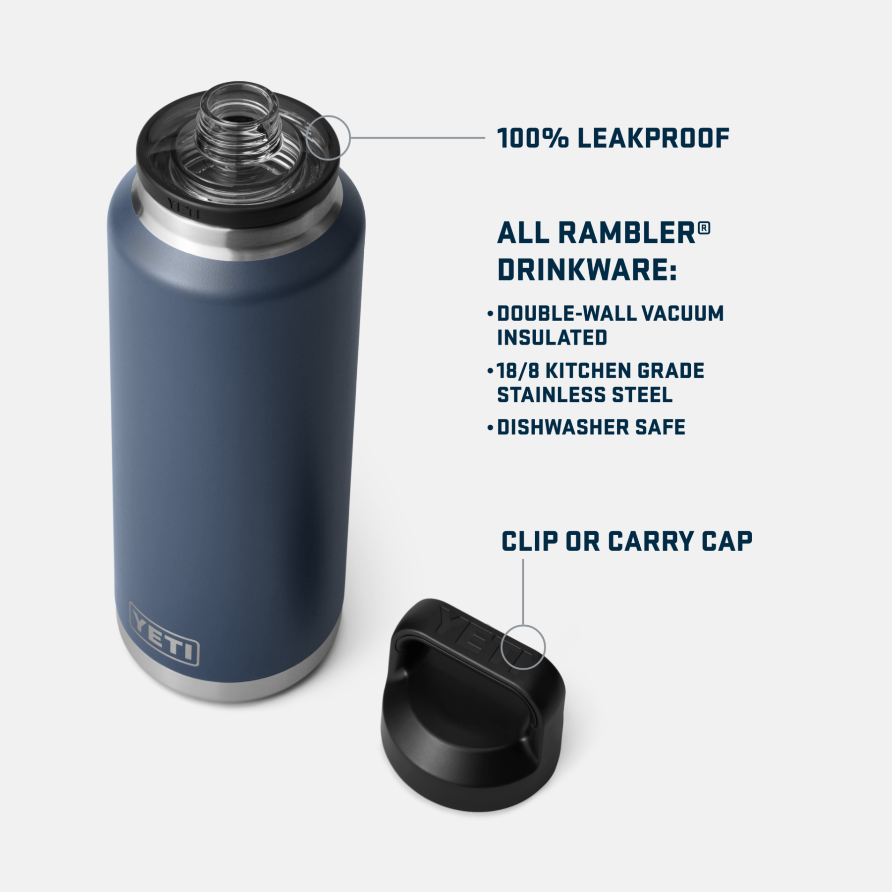 YETI 46 oz. Rambler Bottle with Chug Cap