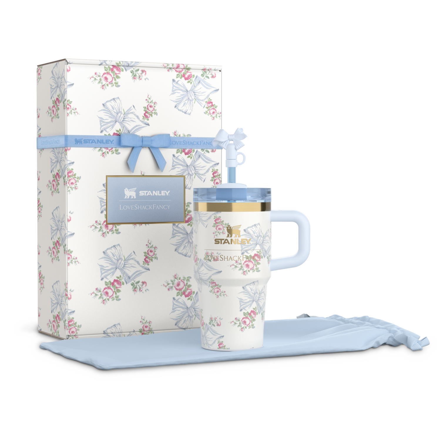 The Stanley X LoveShackFancy Holiday Quencher 20 OZ