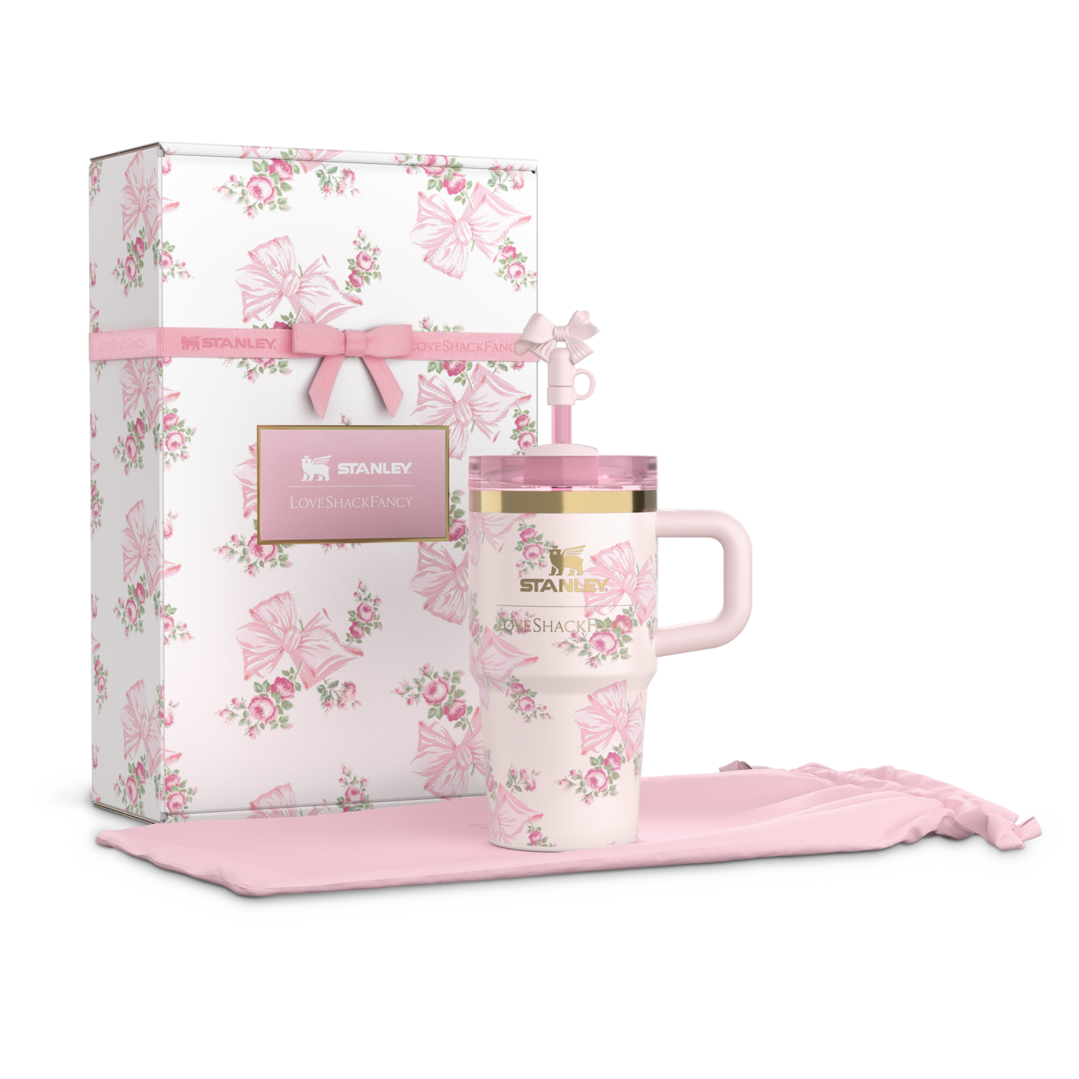 The Stanley X LoveShackFancy Holiday Quencher 20 OZ