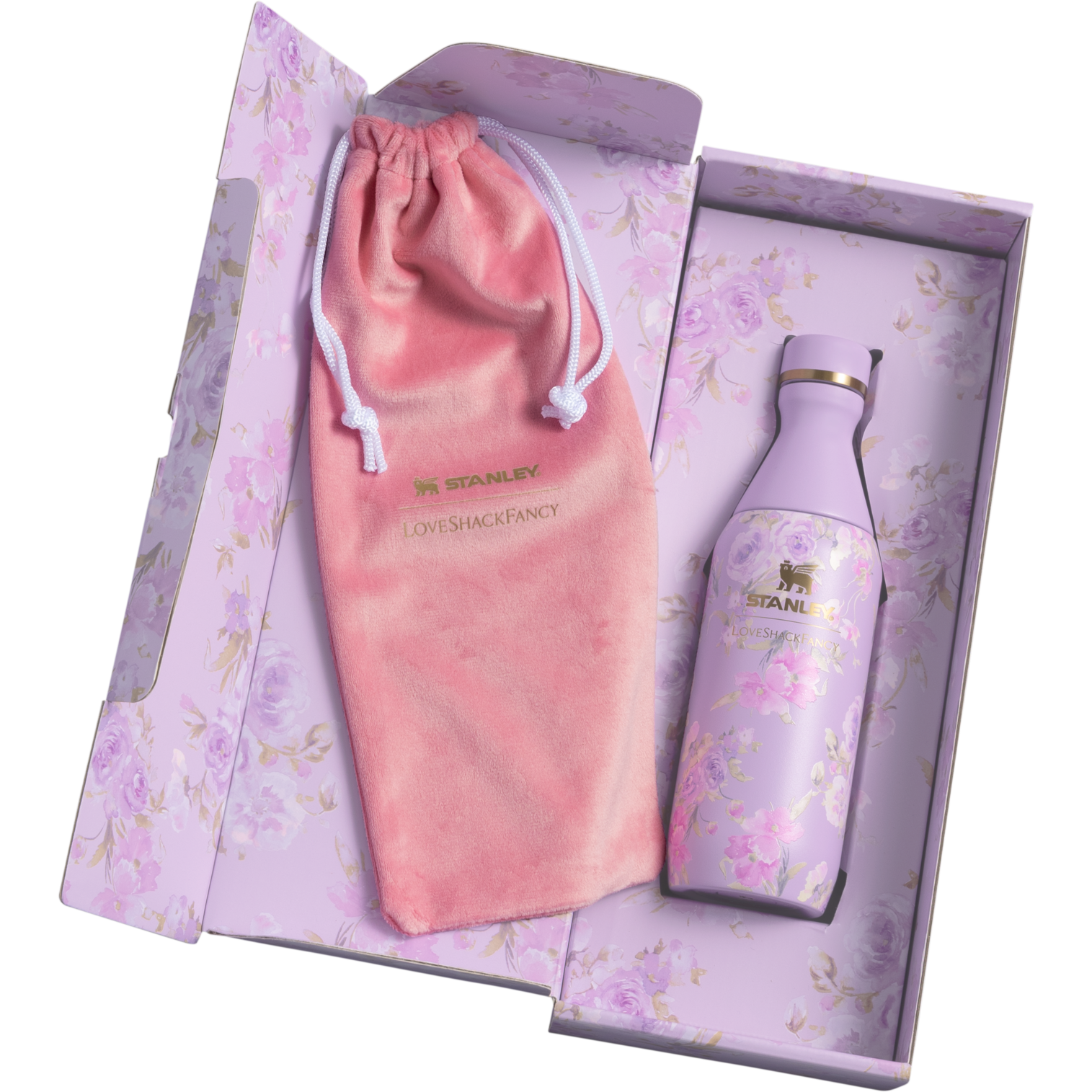 The Stanley  LoveShackFancy All Day Slim Bottle  12 OZ (Vault)